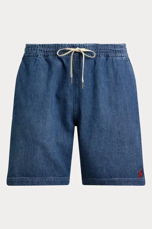 Polo Ralph Lauren Classic Fit Beli Lastikli Denim Şort