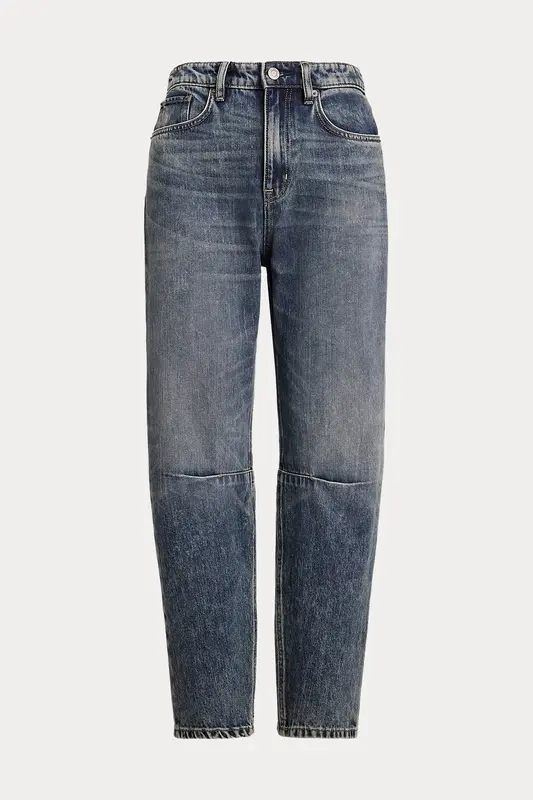 Polo Ralph Lauren Cropped Barrel Fit Yıkamalı Crop Jeans