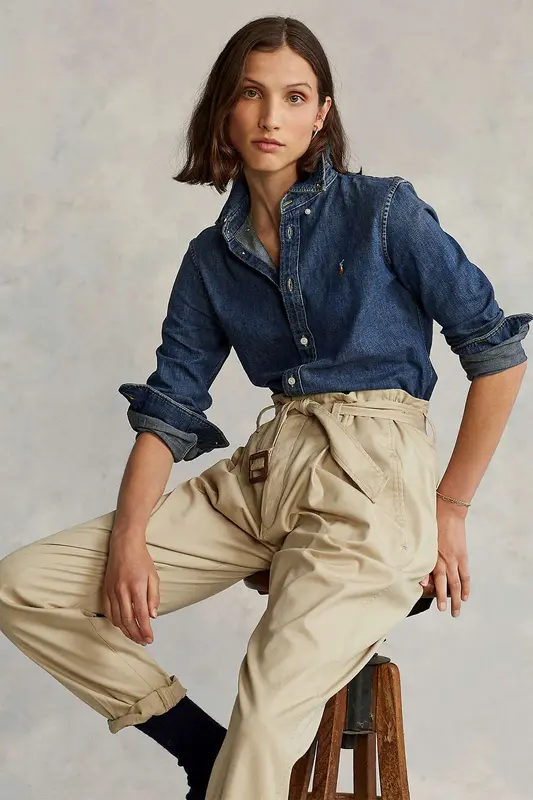 Polo Ralph Lauren Custom Fit Denim Gömlek