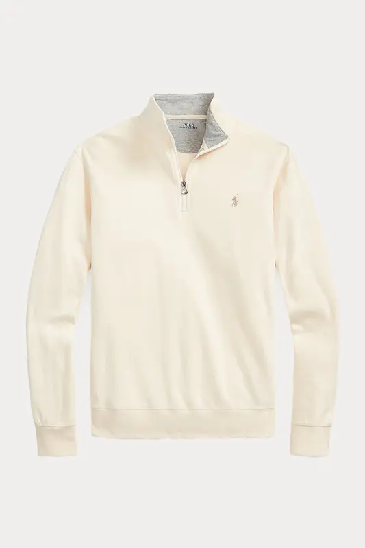 Polo Ralph Lauren Dik Yaka Yarım Fermuarlı Sweatshirt