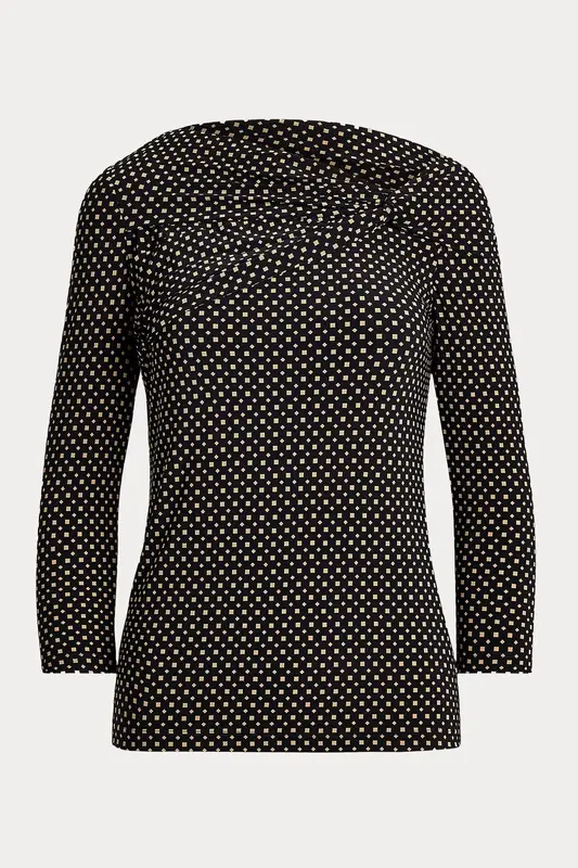 Polo Ralph Lauren Geometrik Desenli Streç Bluz