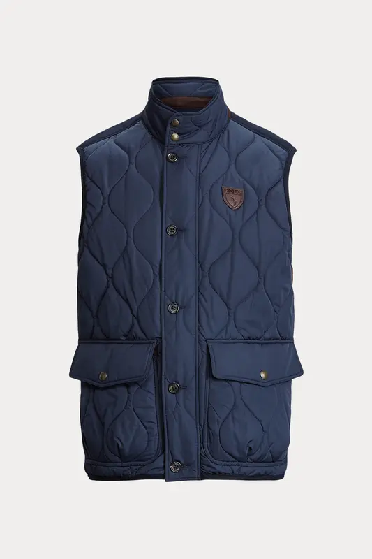 Polo Ralph Lauren Kapitone Desenli Dik Yaka Puffer Yelek
