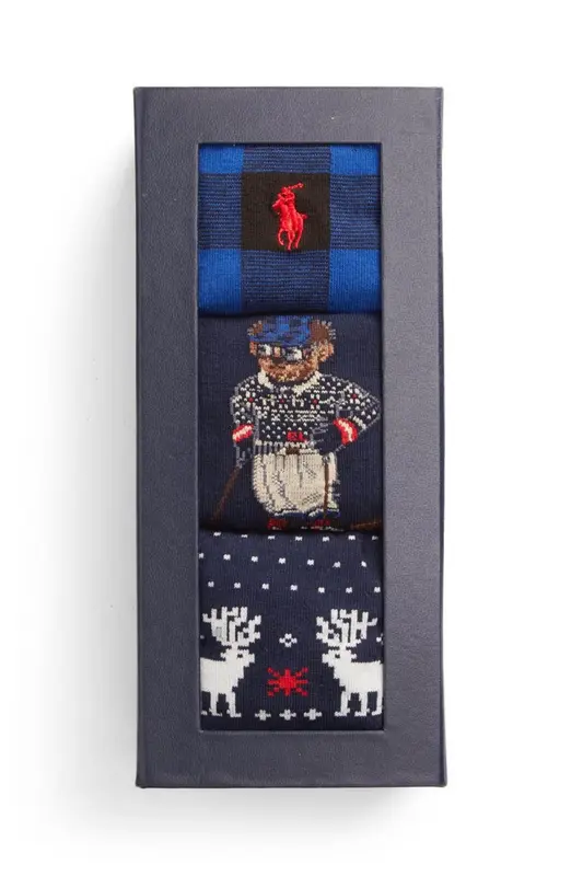 Polo Ralph Lauren Kayak Temalı Polo Bear 3'lü Çorap Set