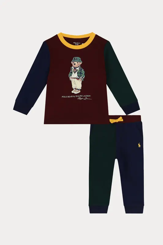 Polo Ralph Lauren Kids 12-14 Aylık Unisex Bebek Polo Bear Eşofman Takımı