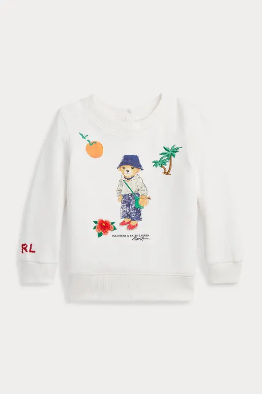 Polo Ralph Lauren Kids 12-24 Aylık Kız Bebek Polo Bear Sweatshirt