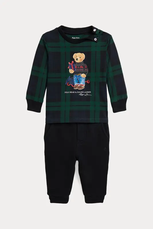 Polo Ralph Lauren Kids 12-24 Aylık Unisex Bebek Polo Bear Eşofman Takımı