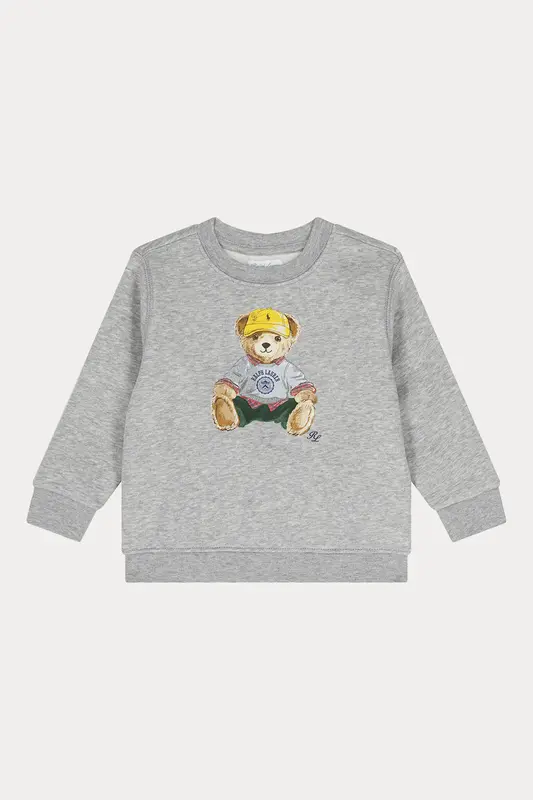 Polo Ralph Lauren Kids 12-24 Aylık Unisex Bebek Polo Bear Şardonlu Sweatshirt
