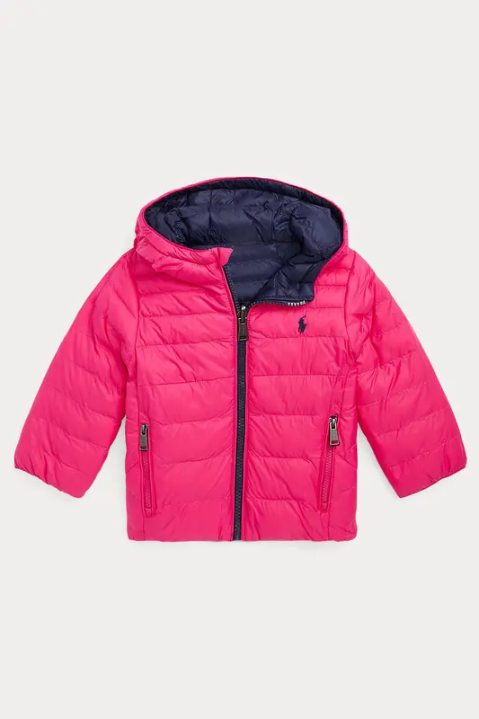 Polo Ralph Lauren Kids 12 Aylık Kız Bebek Çift Taraflı Puffer Mont