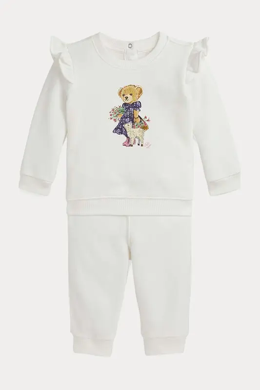 Polo Ralph Lauren Kids 12 Aylık Kız Bebek Polo Bear Eşofman Takımı