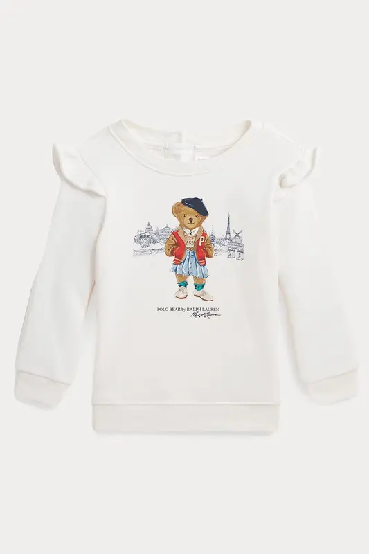 Polo Ralph Lauren Kids 18-24 Aylık Kız Bebek Polo Bear Sweatshirt
