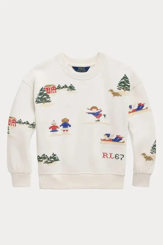 Polo Ralph Lauren Kids 2-3 Yaş Kız Çocuk Nakış Logolu Sweatshirt