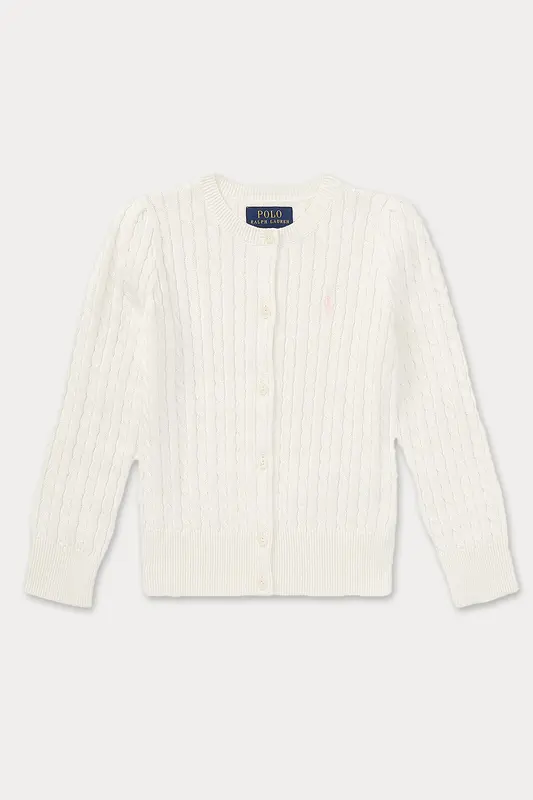 Polo Ralph Lauren Kids 2-3 Yaş Kız Çocuk Saç Örgü Triko Ceket