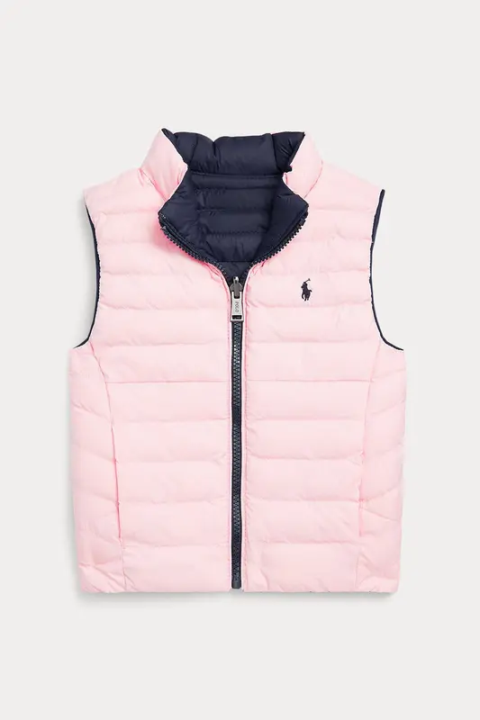 Polo Ralph Lauren Kids 2-4 Yaş Kız Çocuk Çift Taraflı Puffer Yelek