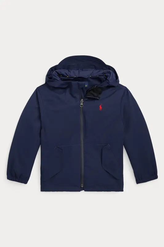 Polo Ralph Lauren Kids 2-4 Yaş Unisex Çocuk Kapüşonlu Rüzgarlık Mont