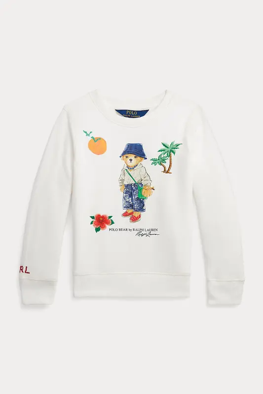 Polo Ralph Lauren Kids 2-5 Yaş Kız Çocuk Polo Bear Sweatshirt