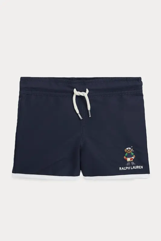 Polo Ralph Lauren Kids 2-7 Yaş Erkek Çocuk Beli Lastikli Polo Bear Şort Mayo
