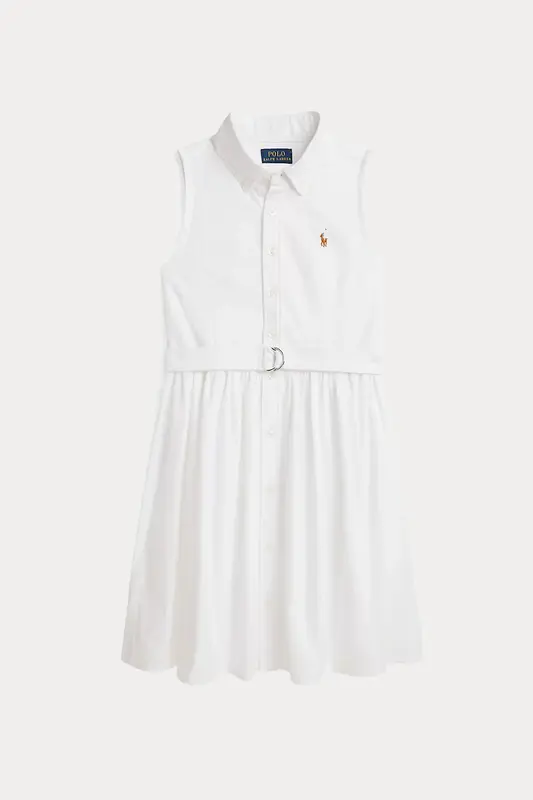Polo Ralph Lauren Kids 4-6 Yaş Kız Çocuk Kemerli Elbise