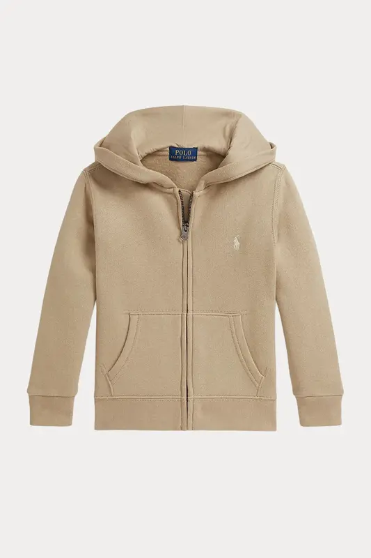 Polo Ralph Lauren Kids 4-6 Yaş Unisex Çocuk Şardonlu Kapüşonlu Sweatshirt Ceket