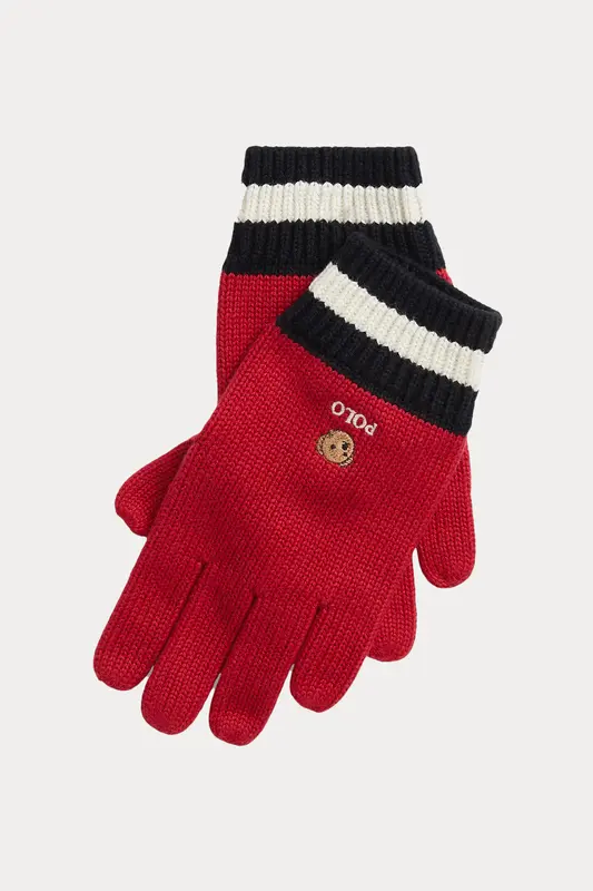 Polo Ralph Lauren Kids 4-7 Yaş Unisex Çocuk Örgü Polo Bear Eldiven
