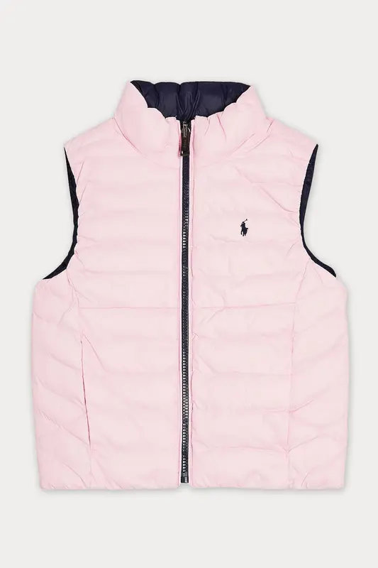 Polo Ralph Lauren Kids 5-6 Yaş Kız Çocuk Çift Taraflı Puffer Yelek
