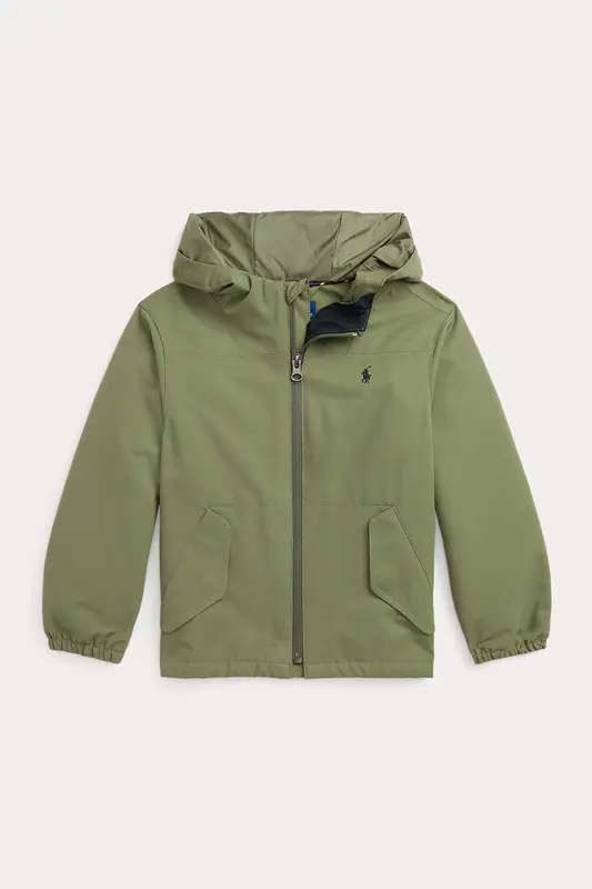 Polo Ralph Lauren Kids 5-6 Yaş Unisex Çocuk Kapüşonlu Rüzgarlık Mont