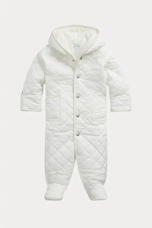 Polo Ralph Lauren Kids 6 Aylık Unisex Bebek Kapitoneli Tulum