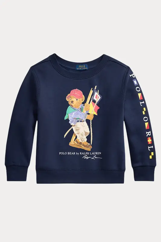 Polo Ralph Lauren Kids 6 Yaş Unisex Çocuk Polo Bear Şardonlu Sweatshirt