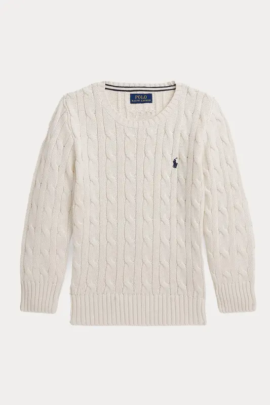 Polo Ralph Lauren Kids 7 Yaş Unisex Çocuk Saç Örgü Triko