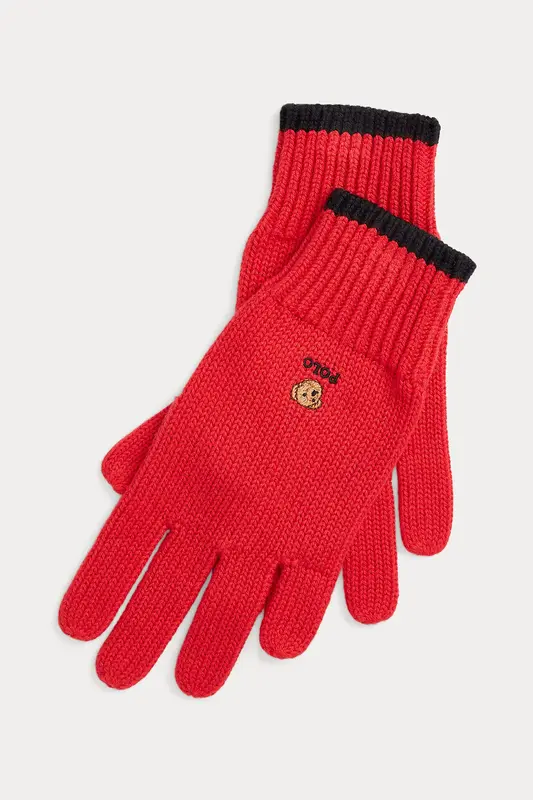 Polo Ralph Lauren Kids 8-20 Yaş Unisex Çocuk Polo Bear Örgü Eldiven