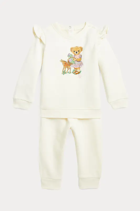 Polo Ralph Lauren Kids 9 Aylık Polo Bear Kız Bebek Eşofman Takımı