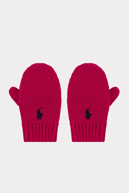 Polo Ralph Lauren Kids Kız Çocuk Örgü Pony Logolu Eldiven