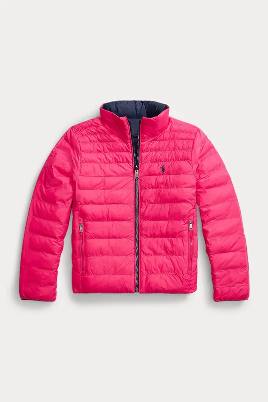 Polo Ralph Lauren Kids M Beden Kız Çocuk Çift Taraflı Puffer Mont