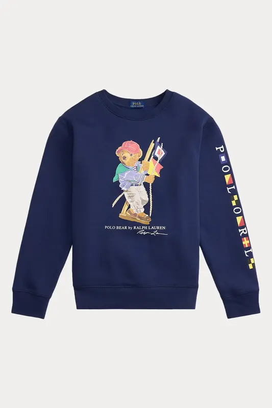 Polo Ralph Lauren Kids M Beden Unisex Çocuk Polo Bear Şardonlu Sweatshirt