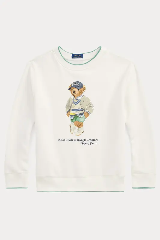 Polo Ralph Lauren Kids S-L Beden Unisex Çocuk Şardonlu Polo Bear Sweatshirt