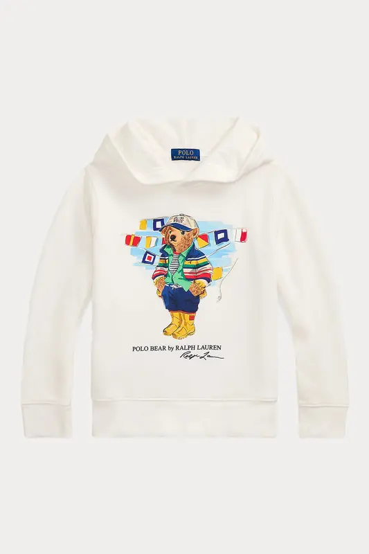Polo Ralph Lauren Kids S-M Beden Unisex Çocuk Kapüşonlu Polo Bear Sweatshirt