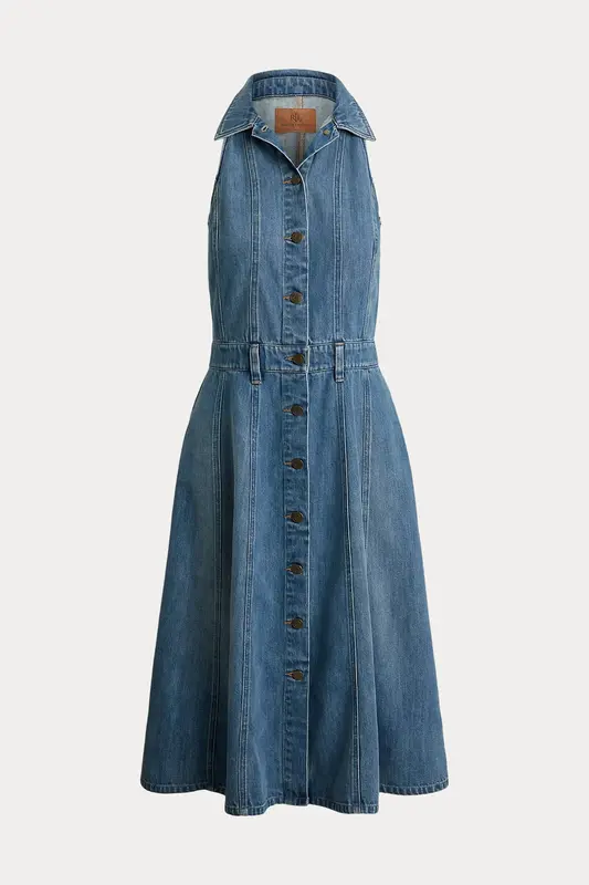 Polo Ralph Lauren Midi Denim Gömlek Elbise