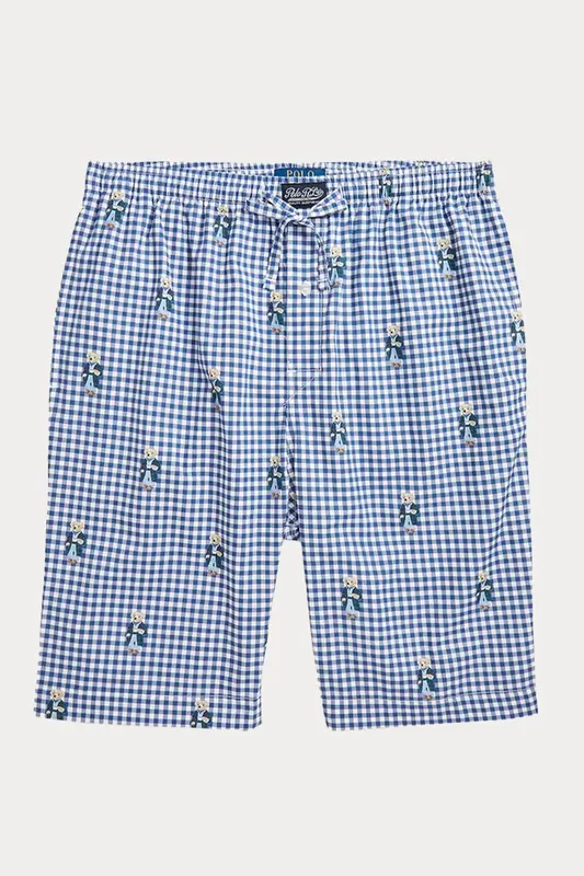 Polo Ralph Lauren Polo Bear Beli Lastikli Pötikareli Pijama Altı
