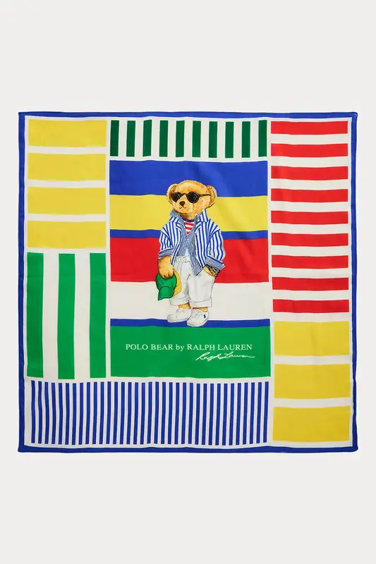 Polo Ralph Lauren Polo Bear Logolu Keten Fular