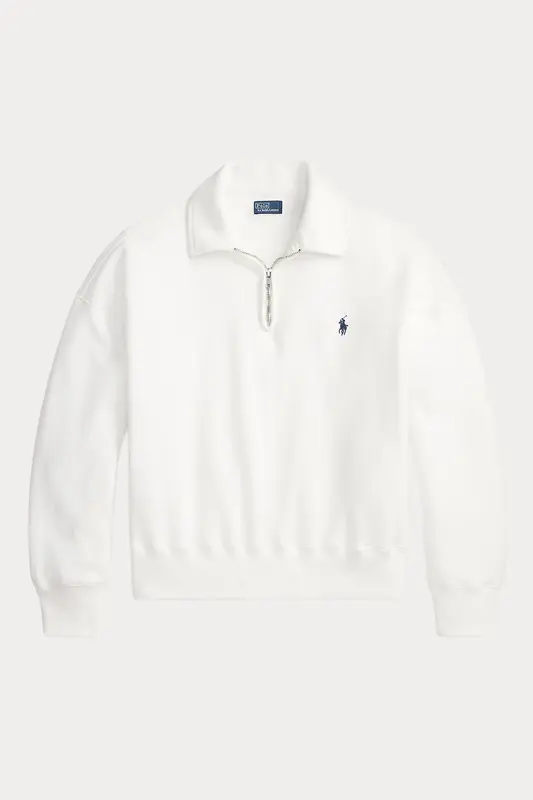 Polo Ralph Lauren Relaxed Fit Polo Yaka Yarım Fermuarlı Sweatshirt
