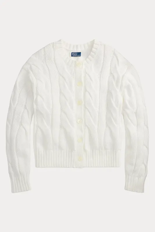 Polo Ralph Lauren Relaxed Fit Saç Örgü Triko Ceket