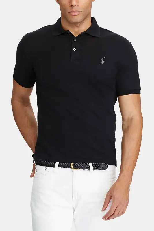 Polo Ralph Lauren Slim Fit Stretch Mesh Polo Yaka T-shirt