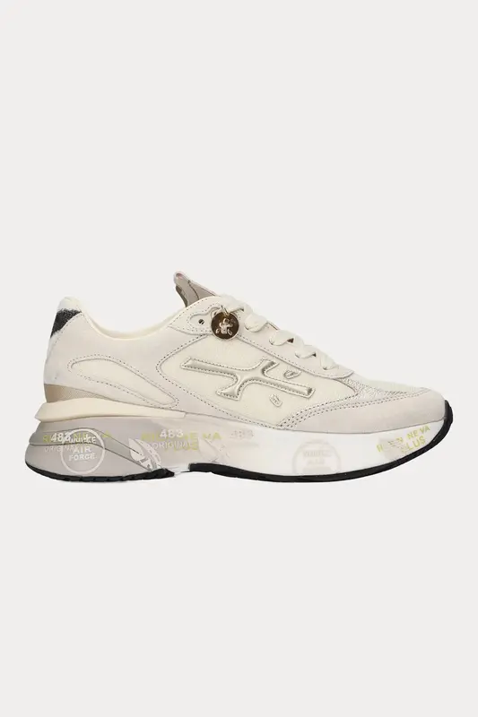 Premiata Moerund Zebra Desenli Süet Sneaker Ayakkabı