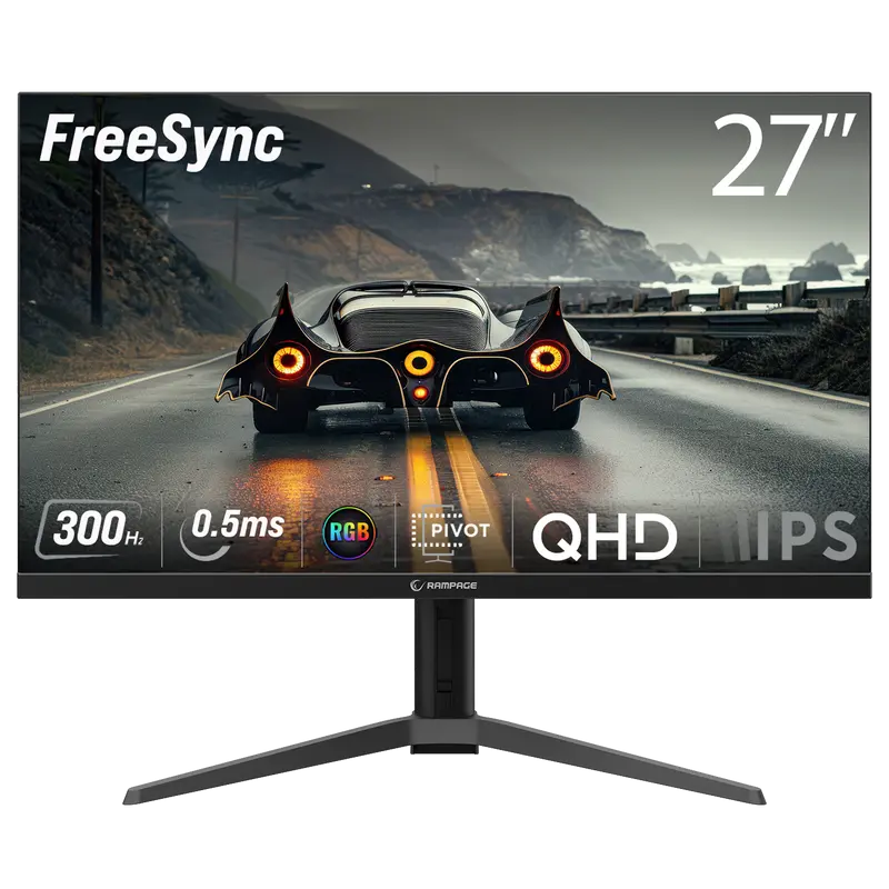 PRIME PR27F300QH - 27'' 300Hz 0,5ms Fast IPS QHD Freesync RGB Pivot PC Flat Oyuncu Monitörü