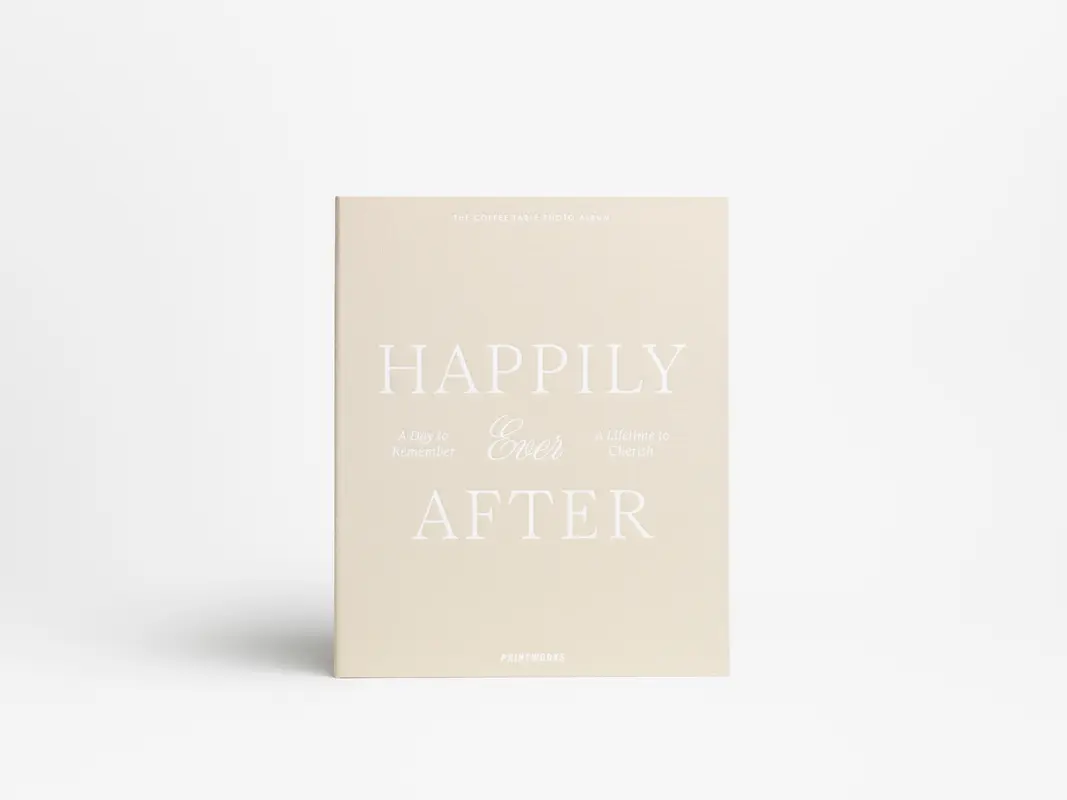 Printworks - Coffee Table Düğün Fotoğraf Albümü - Happily Ever After