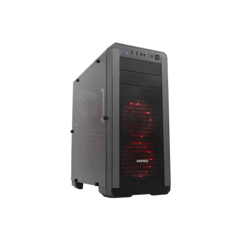Pulsar V1  12cm Red Fan Pencereli Oyun Kasası