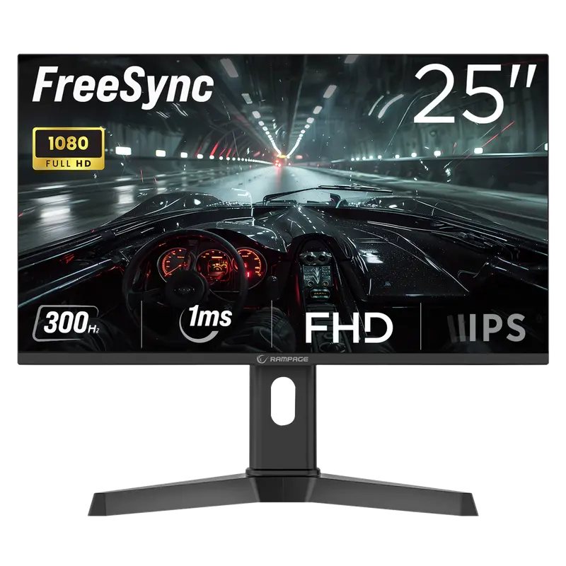 RAGE RG25R300 - 25'' 300Hz 1ms FAST IPS RGB Freesync FHD PC Flat Oyuncu Monitörü