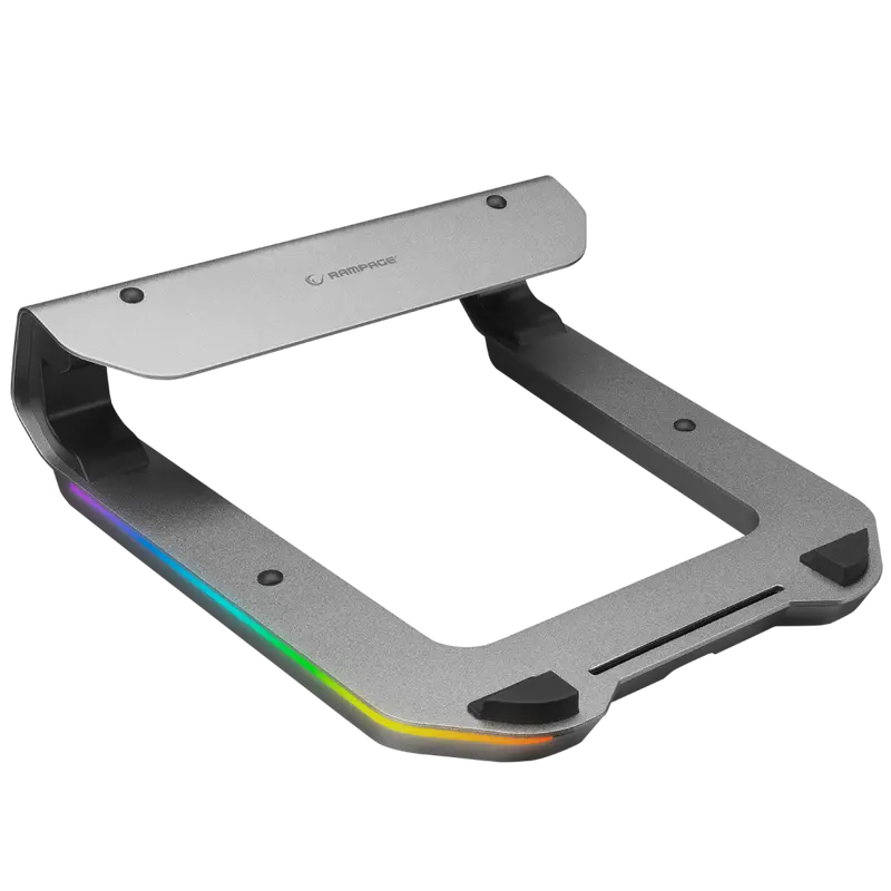 RAMP - 4 Adet USB 3.0 Hub RGB Alüminyum Dizüstü Bilgisayar Standı
