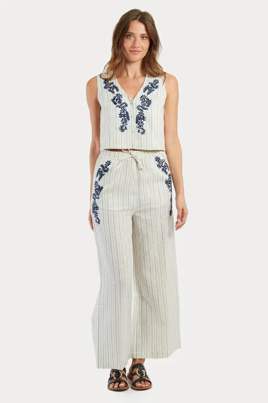 Rene Derhy Begonia Straight Fit Pantolon