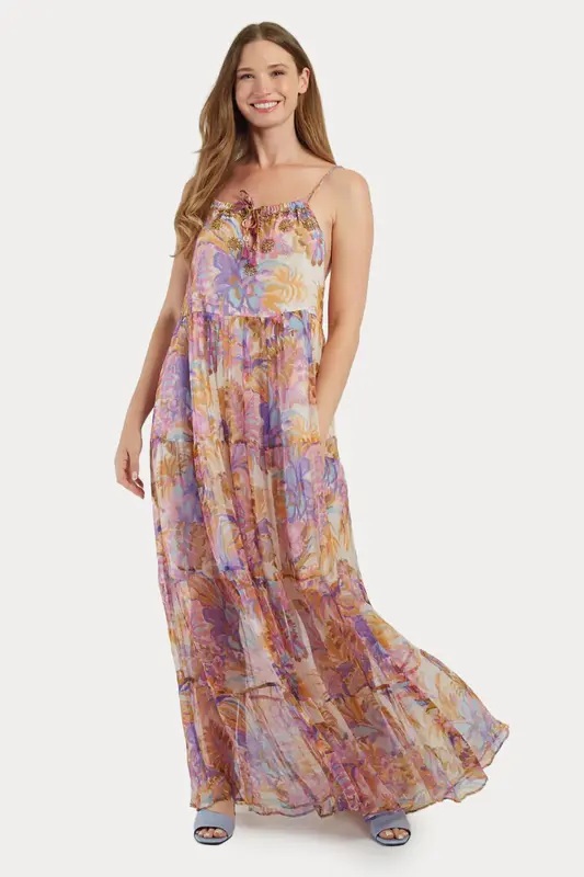 Rene Derhy Minh Comfort Fit Maxi Elbise