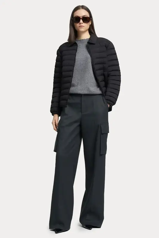 Replay Relaxed Fit Yüksek Bel Kargo Cepli Pantolon